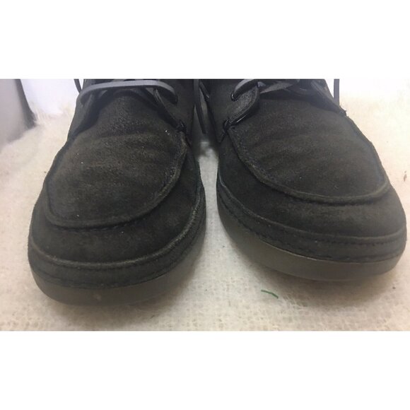 UGG Mens US SZ 14 Chukka Ankle Boots Charcoal Black Leather BAYNE Gray 1006144 main image 6